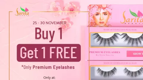 Buy One Get One Premium Eyelashes Sarita Beauty di Shopee - GenPI.co