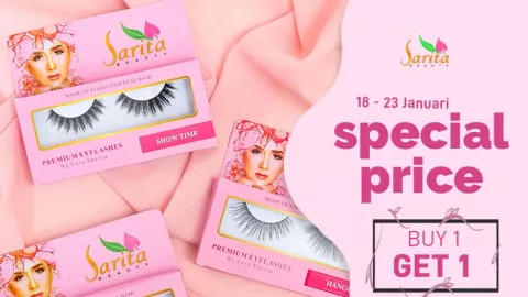 Buy One Get One Eyelashes Sarita Beauty di Shopee, Cihui - GenPI.co