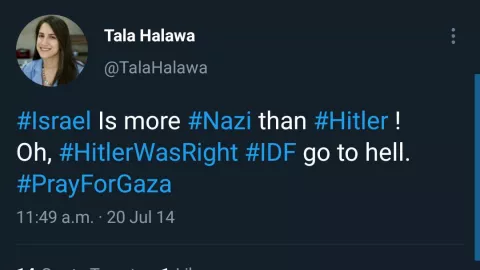 Jurnalis Wanita Sebut Hitler dan Israel di Twitter, Nasibnya... - GenPI.co