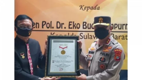 Polda Sulawesi Barat Dapat Penghargaan Muri Karena Ini - GenPI.co