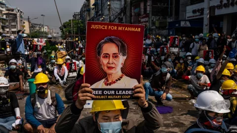 Geram Kekerasan di Myanmar, Korsel Minta Pembebasan Aung Suu Kyi - GenPI.co