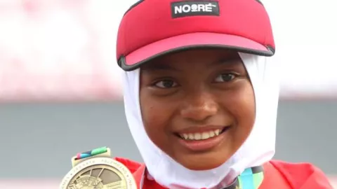 Bunga Nyimas, Atlet Skateboard Cilik Sabet Perunggu Asian Games - GenPI.co