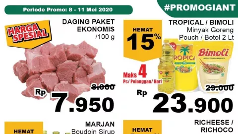 Katalog Promo Terbaru Giant: Beras dan Minyak Murah Banget! - GenPI.co