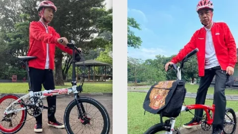 Top Banget! Jokowi Pamer Sepeda Buatan Indonesia di Istana Bogor - GenPI.co