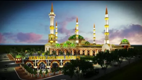 Masjid Megah ini Bakal Jadi destinasi Religi Andalan di Batam - GenPI.co