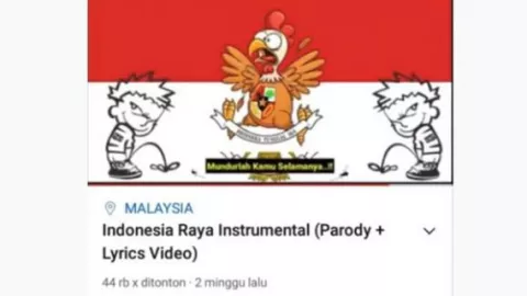 LSM: Usut Tuntas Parodi Lagu Indonesia Raya oleh Netizen Malaysia - GenPI.co