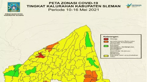 Mayoritas Kelurahan di Sleman Zona Kuning Covid-19 - GenPI.co