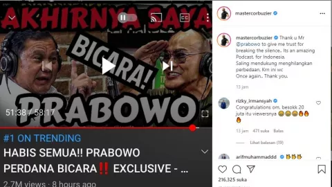 Gegera Podcast Bareng Prabowo, Deddy Corbuzier Jadi… - GenPI.co
