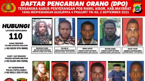 Nih, Wajah Brutal DPO Penyerang Posramil Papua Barat - GenPI.co