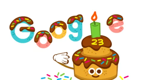 Ulang Tahun ke-23, Google Tampilkan Doodle Spesial Berbentuk Kue! - GenPI.co