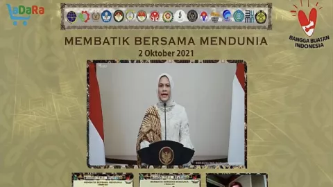 Peringati Hari Batik Nasional, Iriana Jokowi Beri Wejangan - GenPI.co