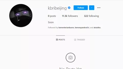 Gempar! Instagram KBRI Beijing Dihack, Profilnya Jadi Aneh - GenPI.co