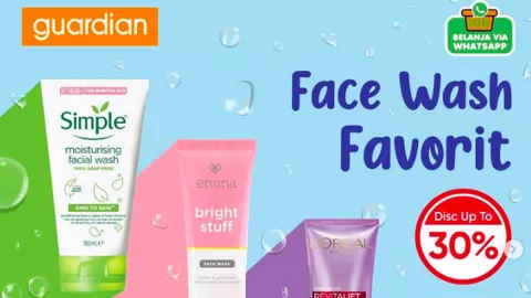 Promo Guardian Hari Ini Dahsyat, Produk Face Wash Banting Harga! - GenPI.co