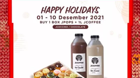 Promo JCO Desember 2021, Beli 1 Box Jpops & Minuman 1 Liter Murah - GenPI.co