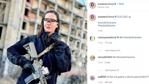 Eks Miss Ukraina Berani Mati, Angkat Senjata Hadapi Invasi Rusia - GenPI.co