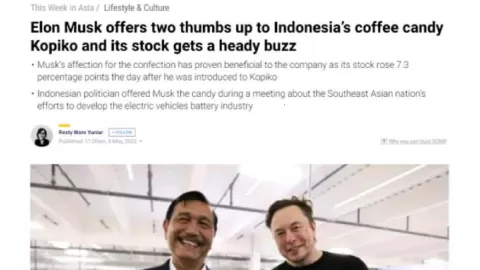 Media Luar Negeri Soroti Pertemuan Elon Musk dan Luhut Pandjaitan - GenPI.co