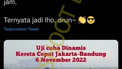 Kereta Cepat Jakarta-Bandung Pertama di Asia Tenggara, Hoaks - GenPI.co