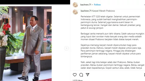 Viral Prabowo Tidak Injak Karpet Merah saat G20, Didoakan Jadi Presiden - GenPI.co