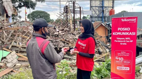 Paket Rp10 Bebas Telepon dan SMS dari Telkomsel untuk Warga Terdampak Gempa Cianjur - GenPI.co