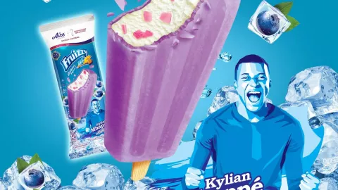 AICE Fruizzy Blueberry Yogurt Jadi Es Krim Pilihan Kylian Mbappe - GenPI.co