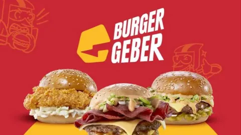 Makan Burger Geber Sambil Minum Kopi Janji Jiwa, Mantap! - GenPI.co
