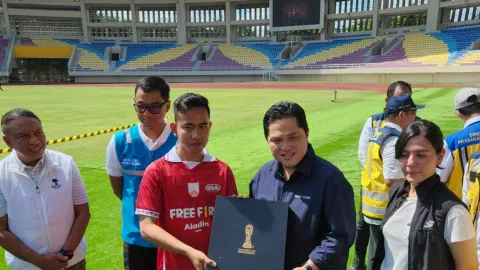 Pantau Langsung Stadion Manahan Solo, Erick Thohir: Alhamdulillah - GenPI.co