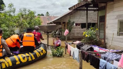 Banjir di Kapuas Kalimantan Tengah, Tinggi Muka Air Terus Meningkat - GenPI.co