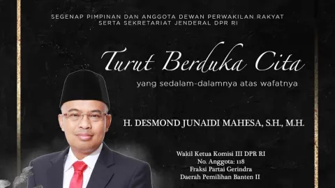 Desmond Mahesa Meninggal, Prabowo Subianto Kenang Jasa untuk Gerindra - GenPI.co