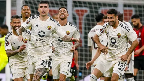 Link Live Streaming Liga Europa: AS Roma vs AC Milan - GenPI.co