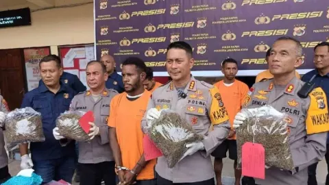 Penyelundup 2,7 Kg Ganja dari Papua Nugini Ditangkap Polisi di Argapura - GenPI.co