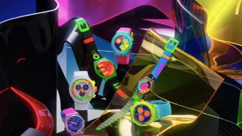 Swatch Hadirkan Desain Jam Tangan Bernuansa Neon yang Ikonis - GenPI.co