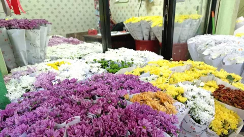 Penjualan Bunga di Pasar Rawa Belong Anjlok saat Hari Valentine - GenPI.co