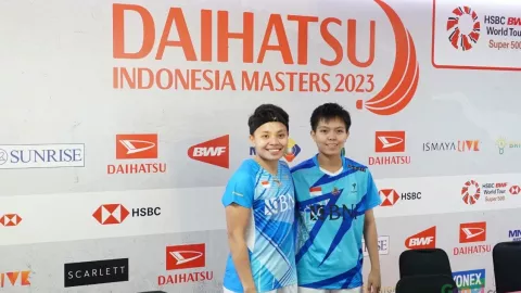 Senyum Semringah Fadia-Apri di Indonesia Masters 2023 - GenPI.co
