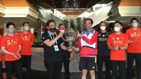 Coba Arena BWF World Tour Finals, Hendra: Jokowi Melebihi Minions - GenPI.co BALI