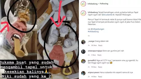 Viral! Tapel Ogoh-ogoh Banjar Kepisah Bali Hilang, Aksi Polisi? - GenPI.co BALI