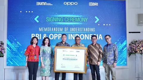 Perluas Transaksi Digital, BRI Gandeng Oppo Indonesia - GenPI.co BALI