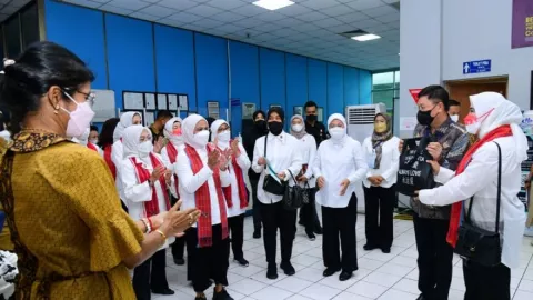 Iriana Jokowi Kunjungi Pelayanan Deteksi Kanker Serviks - GenPI.co BANTEN