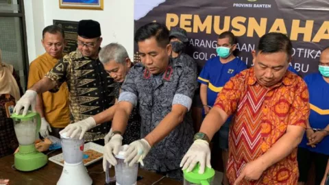 BNN Banten Musnahkan Sabu-sabu Seberat 1,98 Kilogram - GenPI.co BANTEN