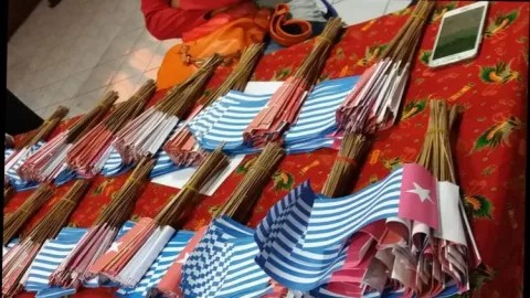 Polisi Tangkap Wanita Berkoper Pink, Bawa Ribuan Bendera OPM - GenPI.co