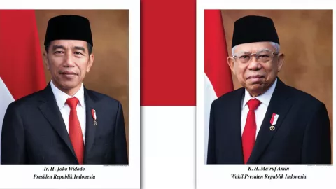 Jokowi dan Ma'ruf Tampak Gagah di Foto Presiden dan Wapres - GenPI.co