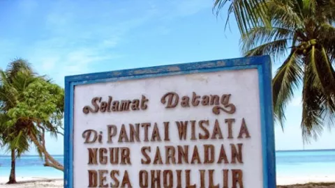 Santai di Pantai Ngur Sarnadan - GenPI.co