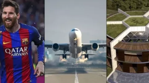 Kenapa Pesawat tidak boleh terbang di atas rumah Lionel Messi? - GenPI.co