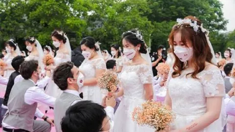 Di Tengah Pandemi Corona, Alibaba Tetap Gelar Nikah Massal - GenPI.co