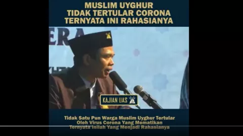 UAS Bilang Corona adalah Tentara untuk Lindungi Muslim Uighur - GenPI.co