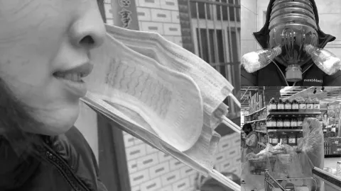 Cara kreatif Plus Aneh Warga China Menghindari Virus Corona - GenPI.co