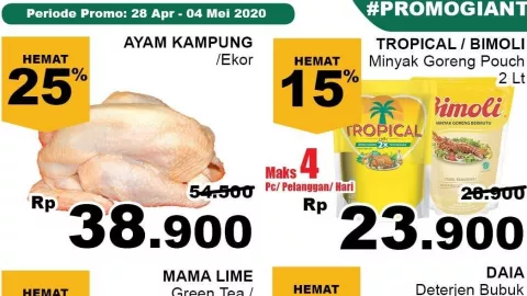 Diskon Gede di Program Promo Giant, Emak-emak Pasti Semringah - GenPI.co