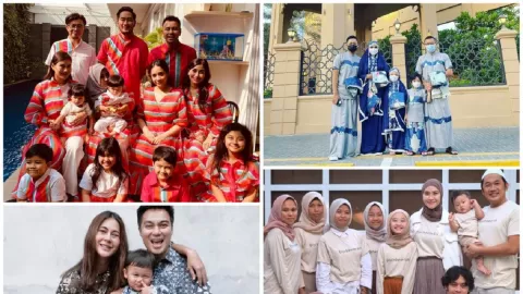 OOTD Lebaran Ala Keluarga Seleb, Mewah dan Kompak Banget! - GenPI.co