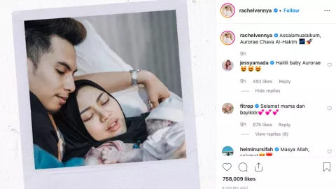Selamat, Rachel Venya Lahirkan Anak Kedua - GenPI.co