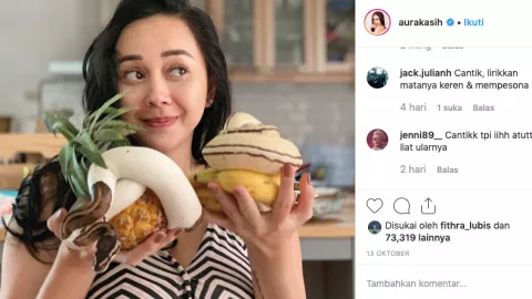 Aura Kasih, Si Cantik yang Hobi Pelihara Ular - GenPI.co