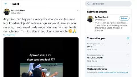 Rizal Ramli Skakmat Jokowi, Ngeri Banget! - GenPI.co